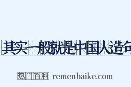 其实一般就是中国人造句是什么意思的图片